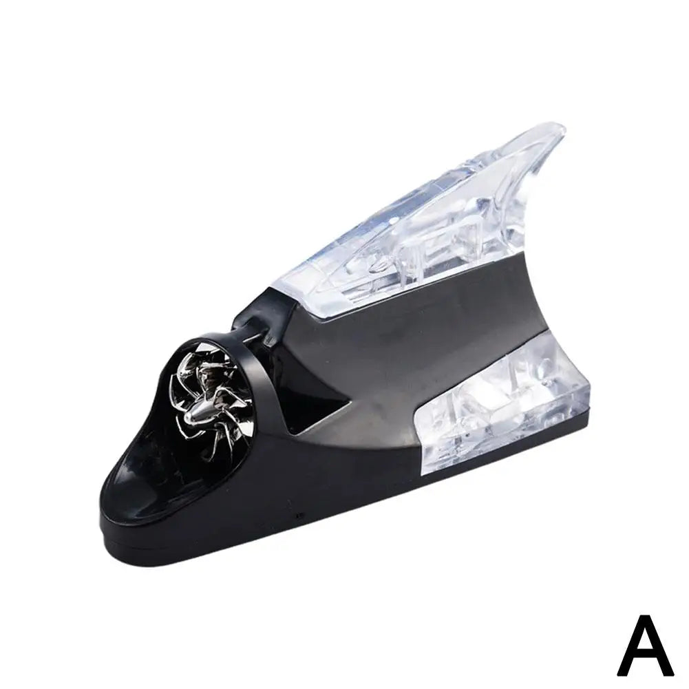 Shark Fin LED Wind-Powered Car Roof Decoration Light Car Roof Decoration Qme A