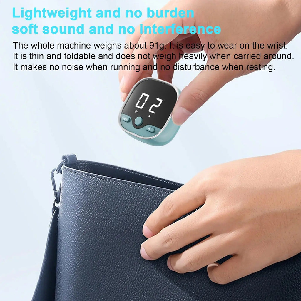 Cordless Microcurrent Wrist Massager with Heating Compression Wrist Massager Qme