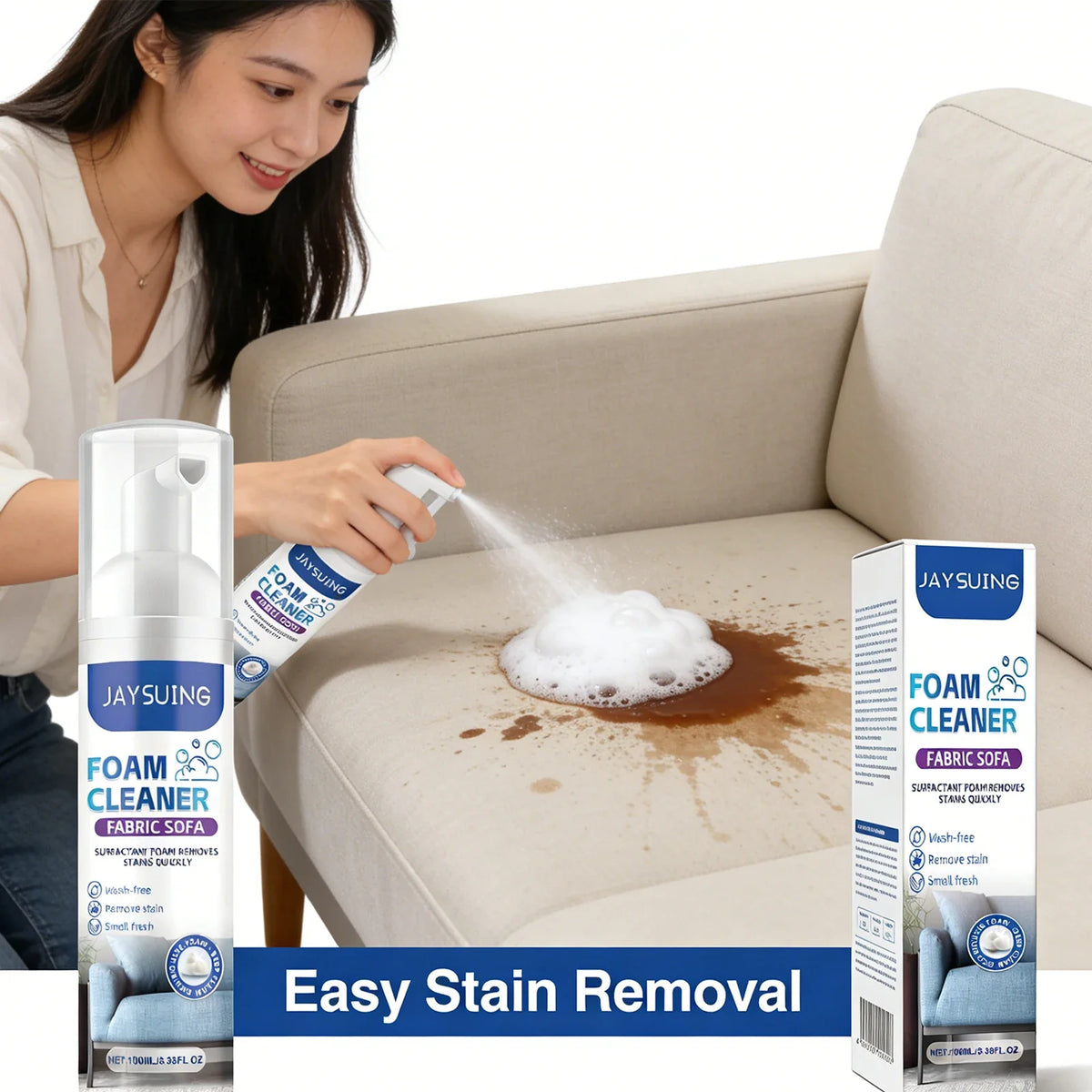 Sofa Foam Cleaner – Remove Stains & Freshen Upholstery Fabric Upholstery Foam Cleaner Qme