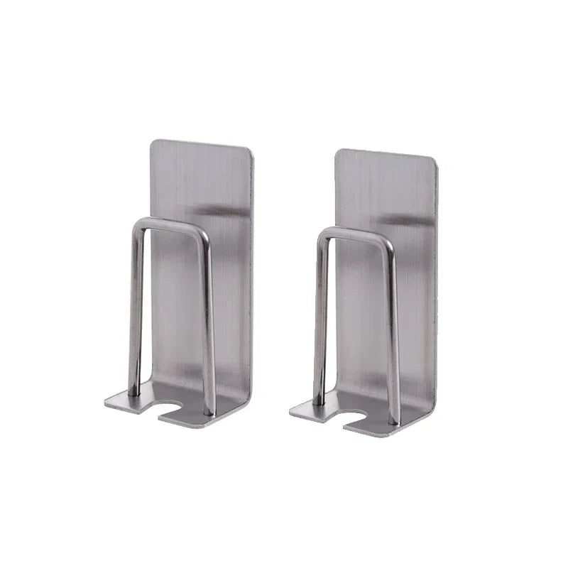 Stainless Steel Wall Mount Toothbrush Holder & Shaver Cup Toothbrush Holder Qme 2pcs