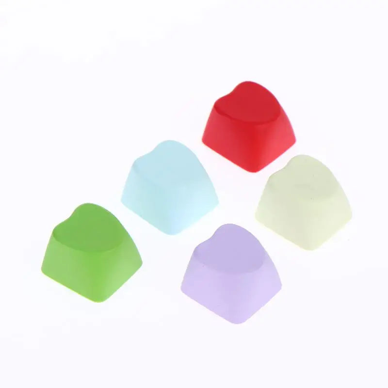 Heart Shaped Blank PBT Cherry Keycaps 1U DIY 10 Pack Mechanical Keyboard Keycaps Qme