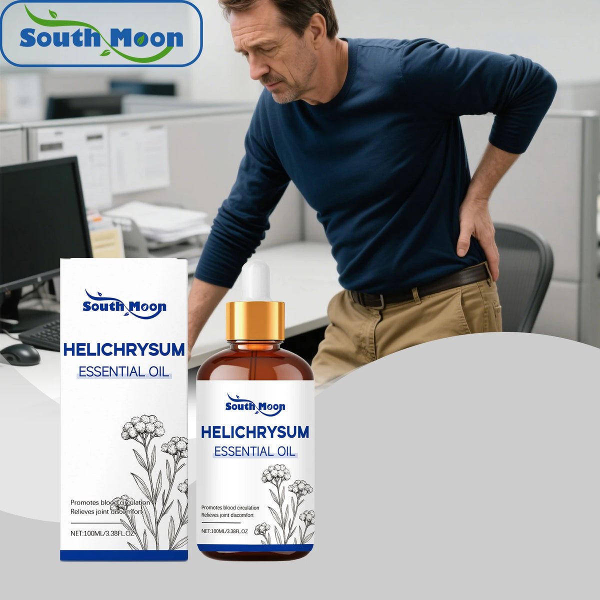 South Moon Body Care Essential Oil – Joint & Muscle Comfort Body Care Oil Qst