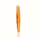 Professional Precision Slant Tip Tweezers | Stainless Steel Precision Tweezers Qme Orange