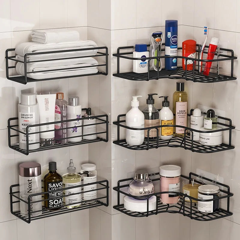 No Drill Wall Mounted Iron Corner Shower Caddy Shelf Corner Shower Caddy Qme