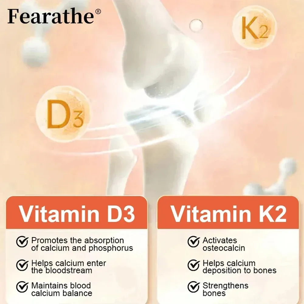 Vitamin D3 K2 Complex 5000 IU – Non-GMO Gluten-Free Capsules Vitamin Supplement Qst