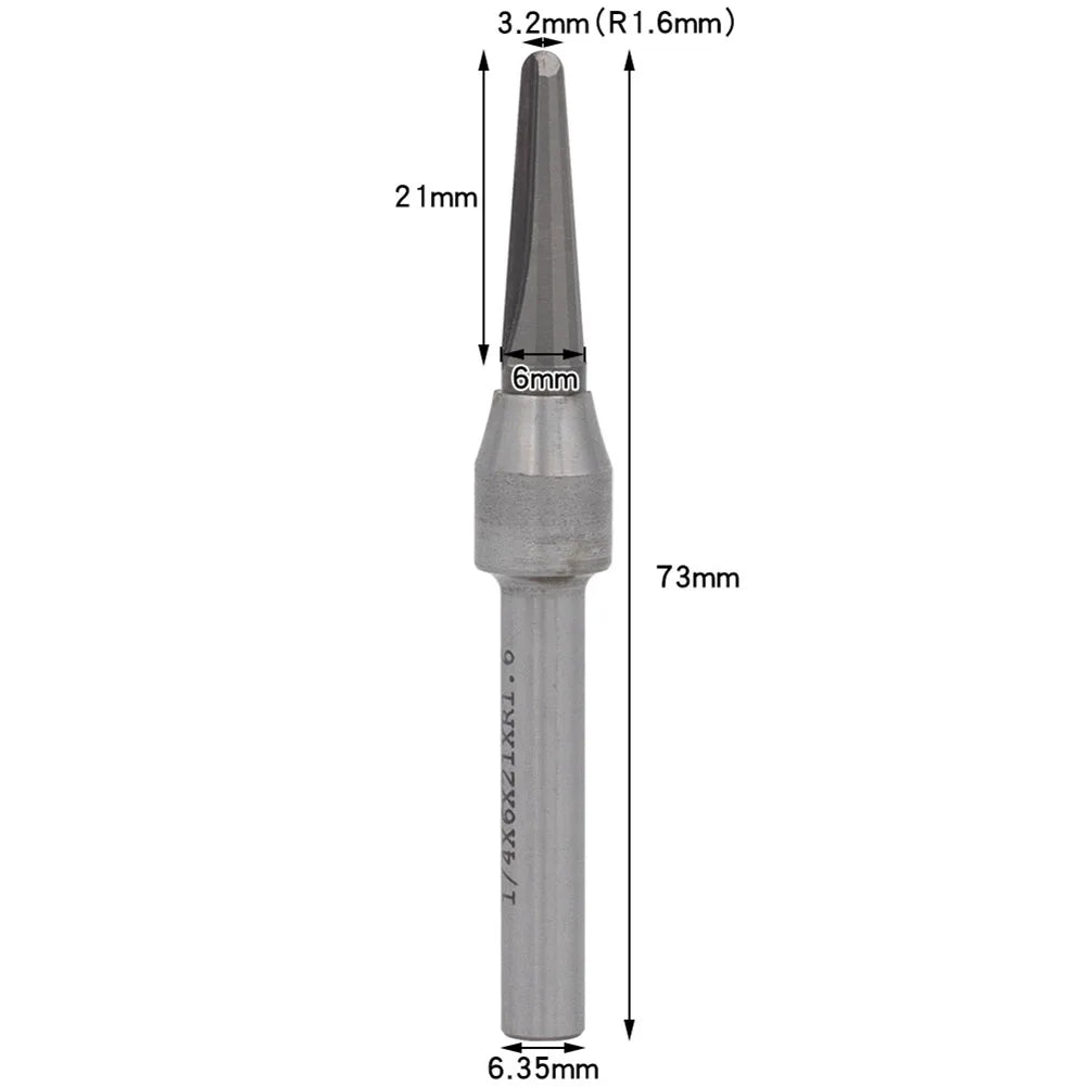 TCT V-Groove Woodworking Milling Cutter – Precision Grooving Tool Woodworking Milling Cutter Qme 6.35mm