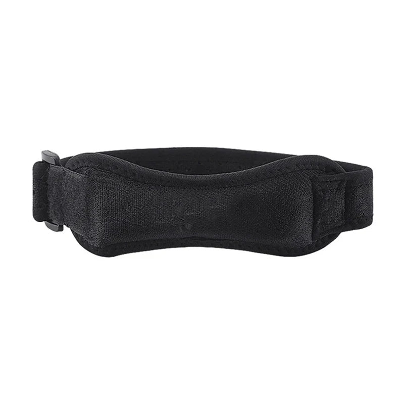 Adjustable EVA Soft Pad Knee Strap | Patellar Tendon Support Knee Support Strap Qme Black