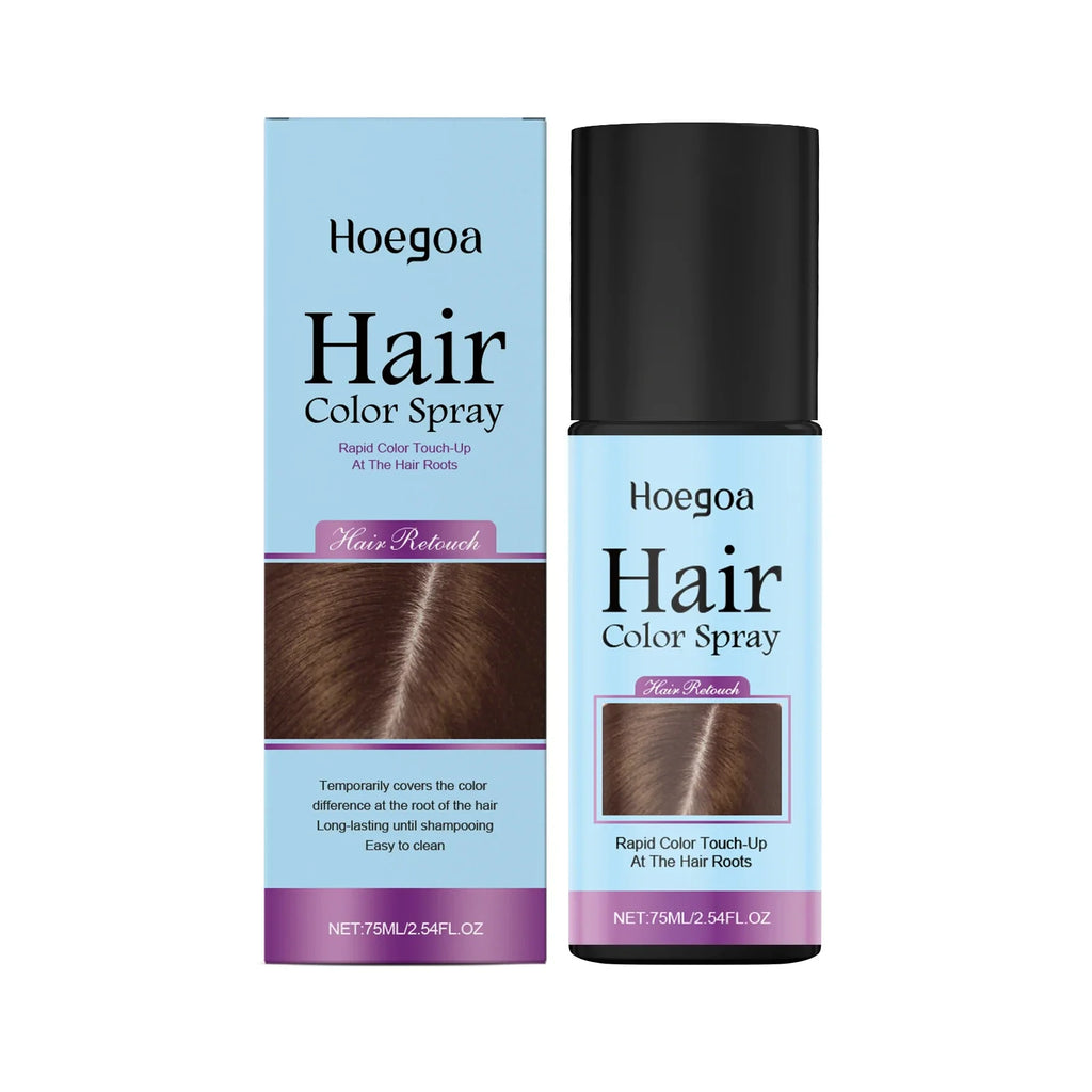 Temporary Hair Color Root Touch-Up Spray | 4 Shades | Qme Root Touch-Up Spray Qme 75ml Light Brown