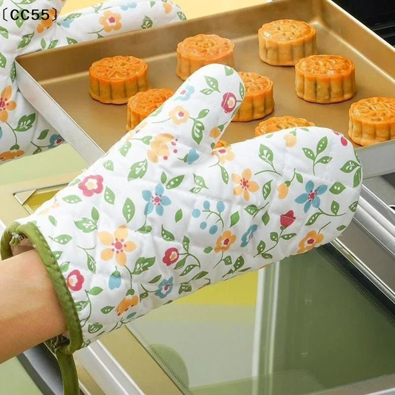 Heat Resistant Non-Slip Oven Mitt – Insulated Baking Glove Oven Mitt Qst