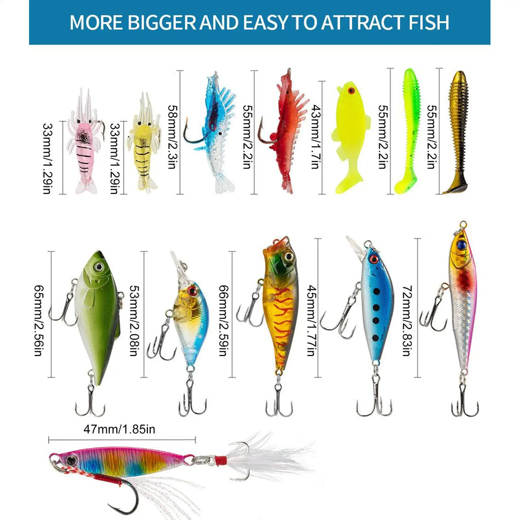 24-Day Fishing Lure Advent Calendar – Christmas Countdown Gift Fishing Advent Calendar Qme