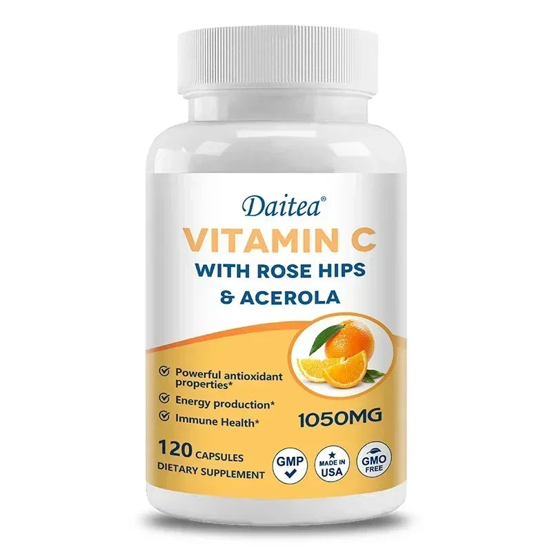 ZENVITALIZE Vitamin C 1050mg – Vegan, Non-GMO, 120 Capsules Vitamin C Supplement Qst 120 count-1 bottle