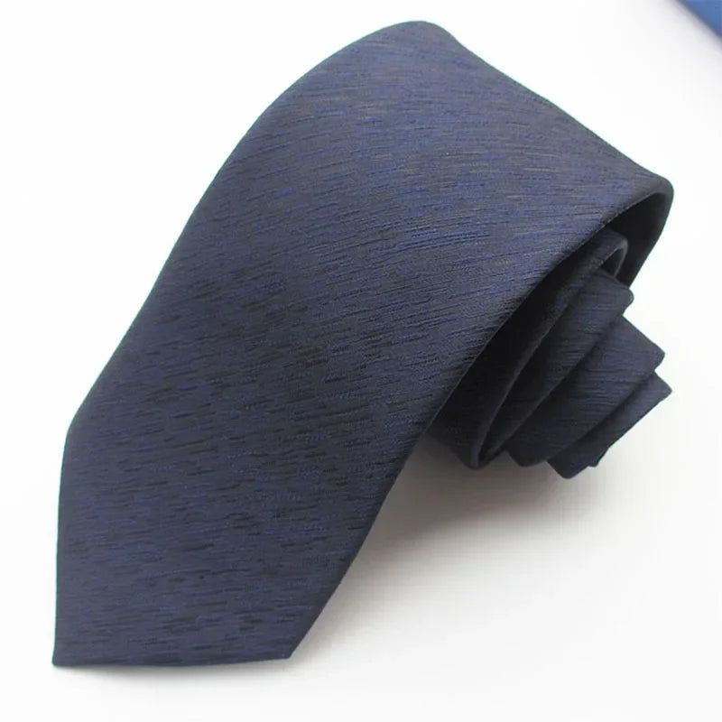 Wide Jacquard Twill Necktie | Classic Formal Polyester Tie Formal Necktie Qme
