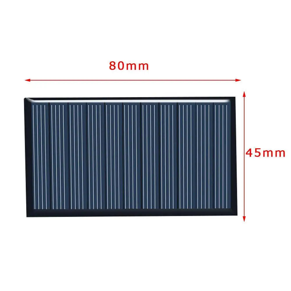 80x45mm 5V 75mA DIY Solar Panel – Polycrystalline Silicon DIY Solar Panel Qme