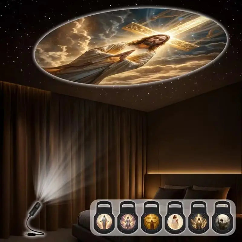 Religious USB Projection Light – 12 Sacred Patterns | Qme USB Projection Light Qme