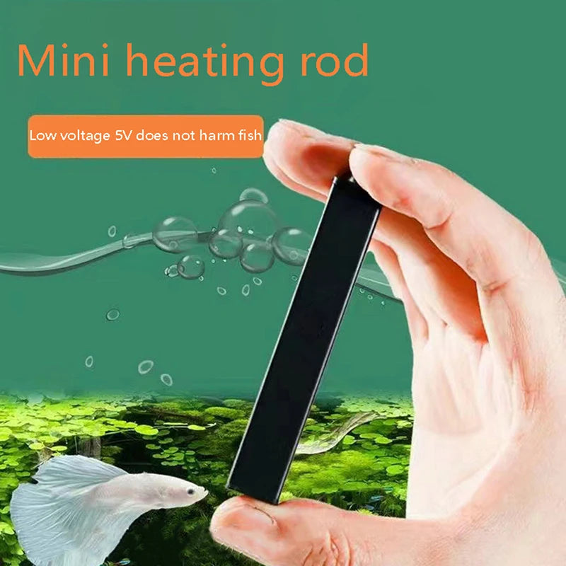 Mini USB Aquarium Heater 5W/10W for Small Fish Tanks Aquarium Heater Qst