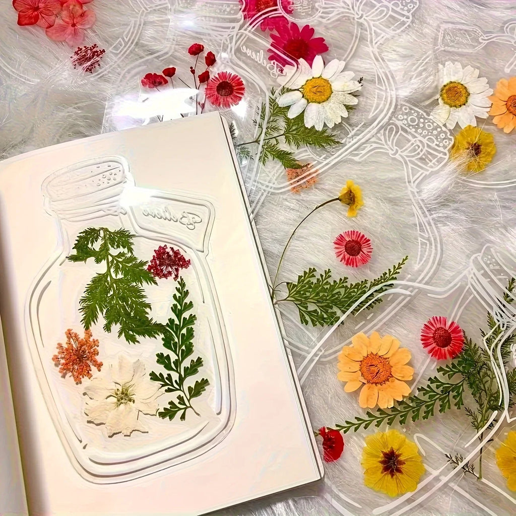 100 Transparent Petal-Shaped Bookmarks – Handcrafted Gift Set Decorative Bookmarks Qme