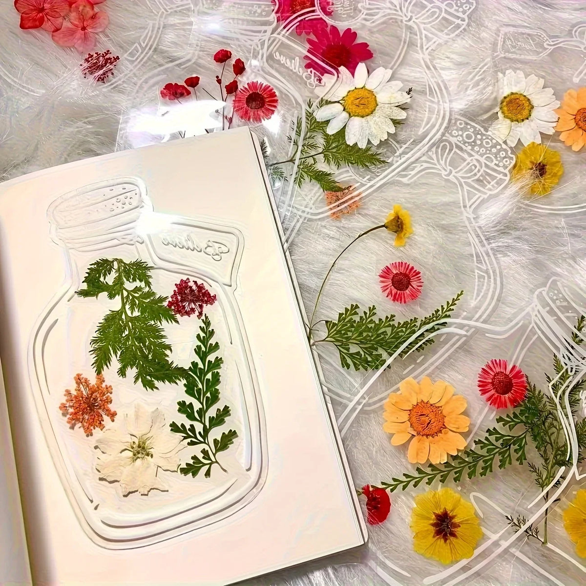 100 Transparent Petal-Shaped Bookmarks – Handcrafted Gift Set Decorative Bookmarks Qme