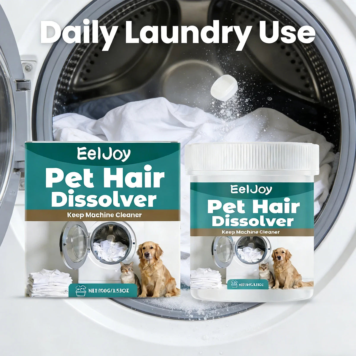 Pet Hair Dissolving Laundry Agent – Safe for Clothing & Fabrics Laundry Cleaning Agent Qme