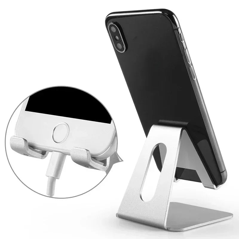 Metal Desk Phone & Tablet Stand – Portable Foldable Holder Phone & Tablet Stand Qme