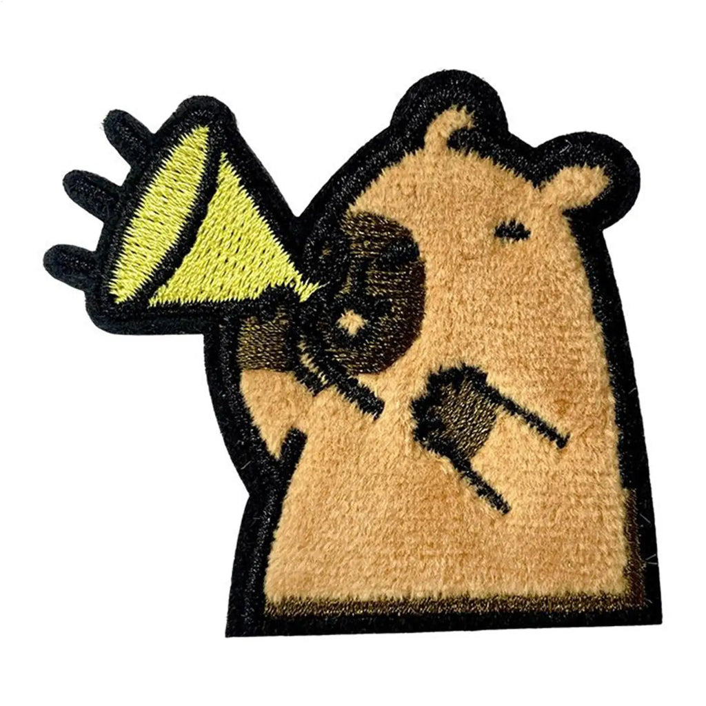 Capybara Iron-On Embroidered Patches for Kids – 14 Pc Set Iron-On Patches Qme