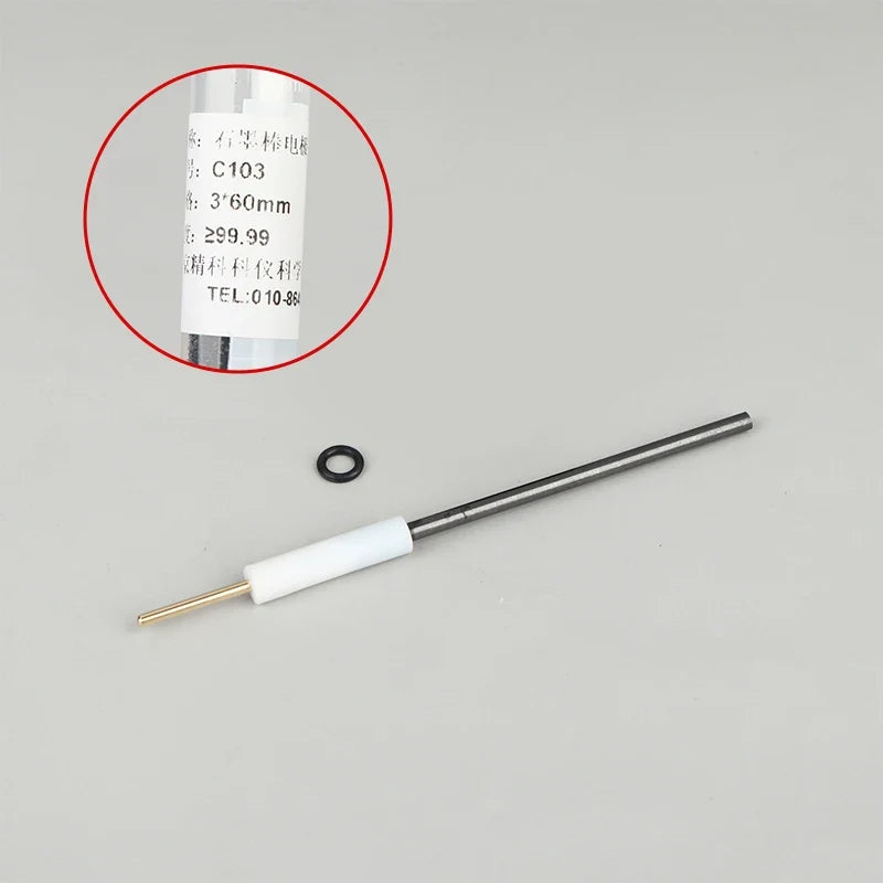 High-Purity Carbon Anode Electrode Rod – 3mm 4mm 5mm Electrolysis Carbon Electrode Rod Qme 3x60mm