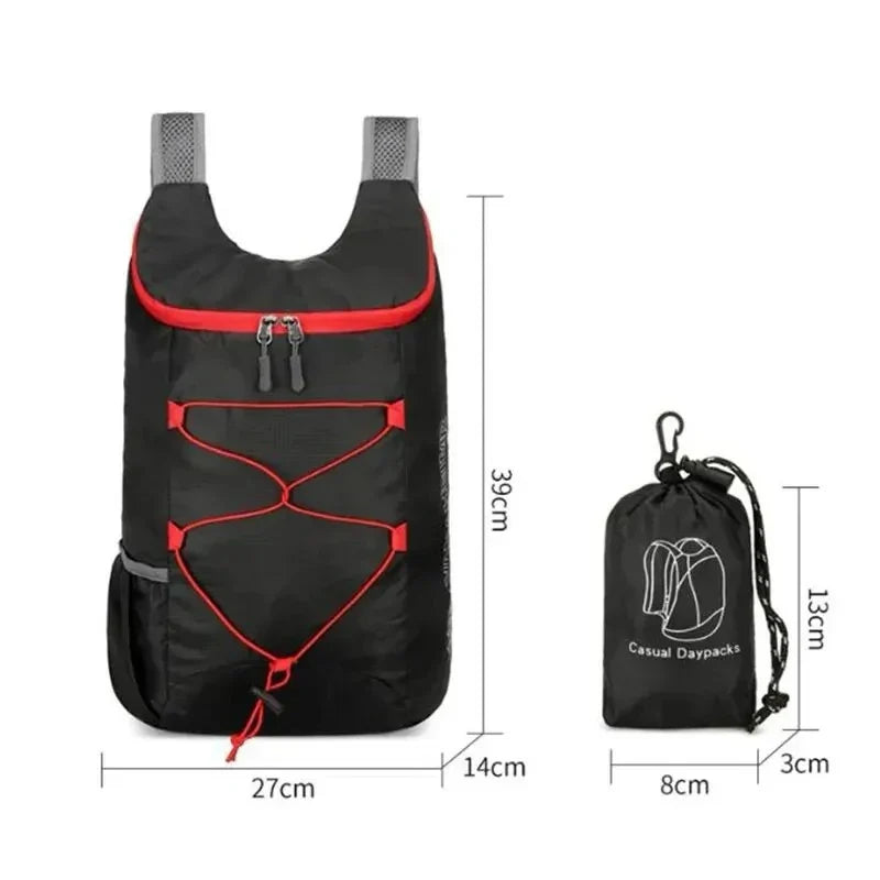 Foldable Outdoor Backpack – Lightweight Waterproof Travel Bag Foldable Backpack Qme