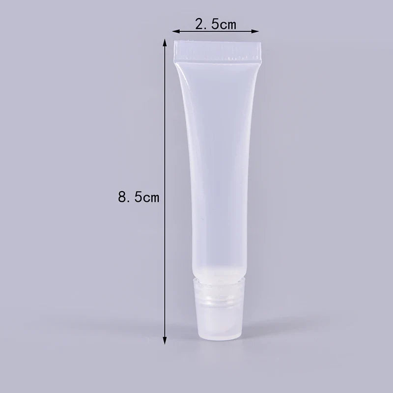 Empty Lip Gloss Tubes Clear Squeeze Containers 8ml 20pcs Lip Gloss Containers Qme