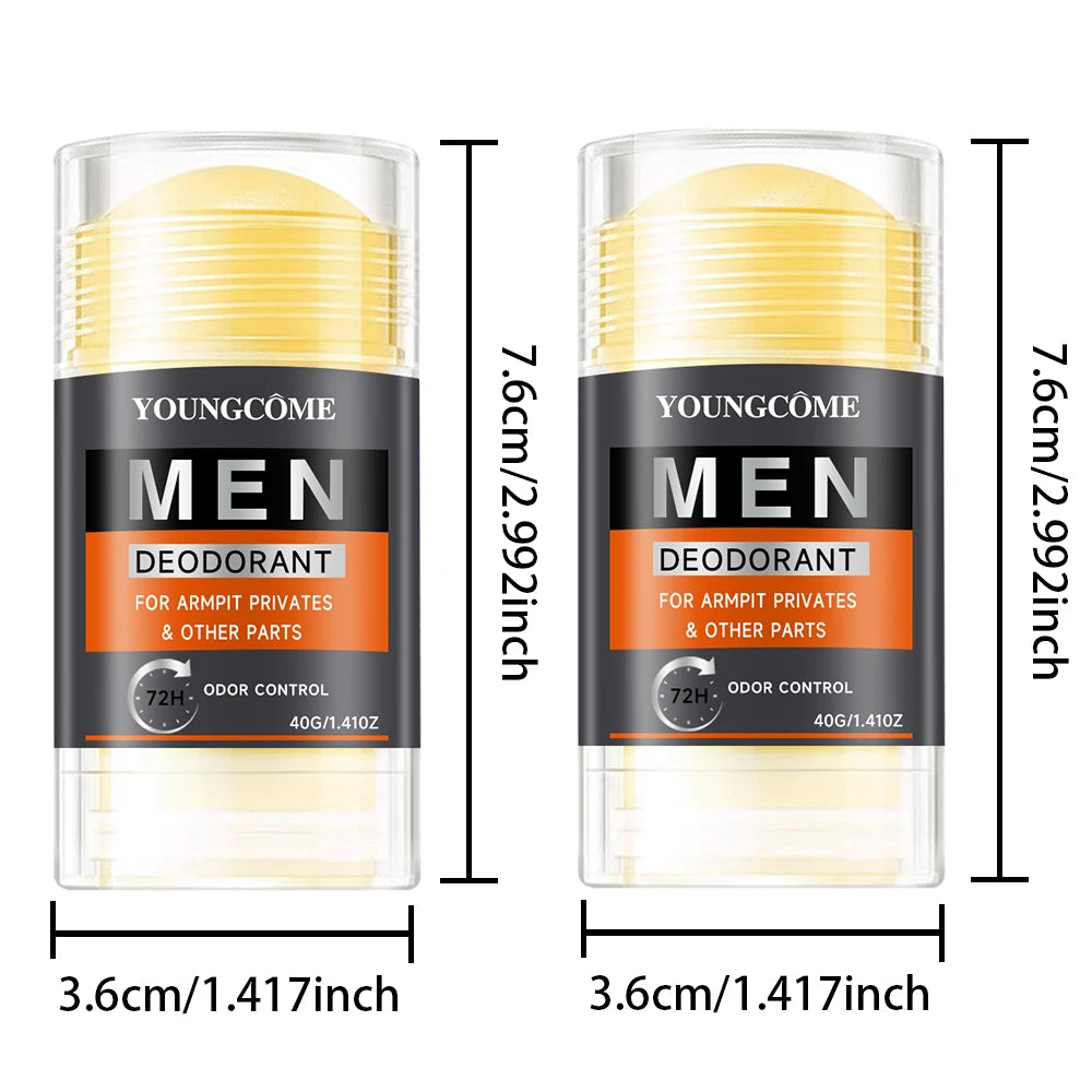YOUNGCOME Men's Antiperspirant Deodorant Cream – Underarm Care Men's Deodorant Cream Qst 2PCS
