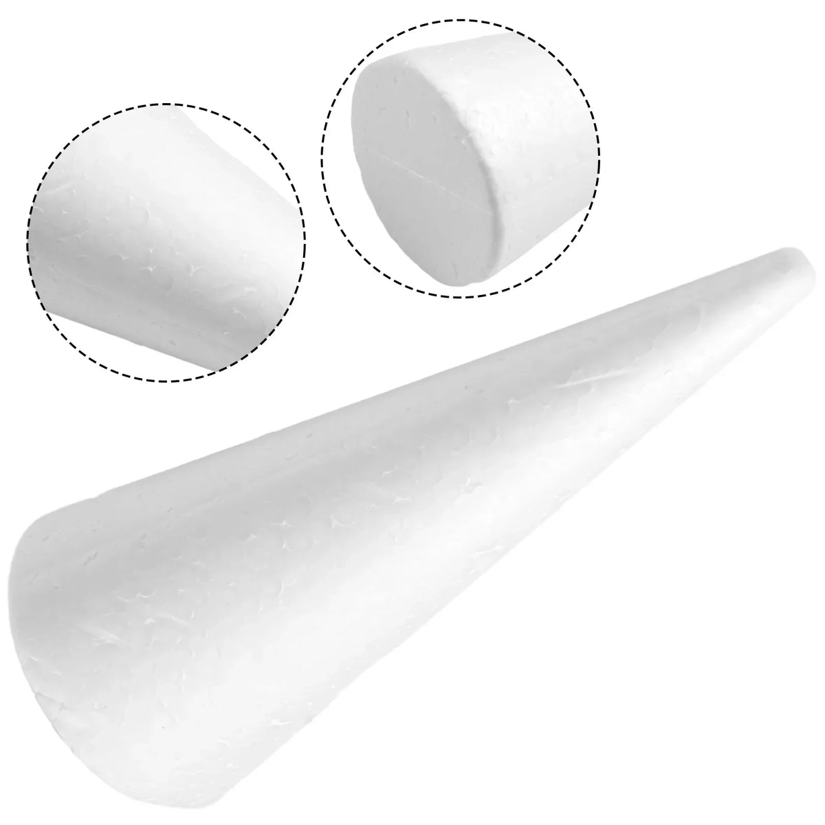 DIY Foam Cones for Christmas & Party Crafts – 4 Sizes Foam Craft Cones Qme