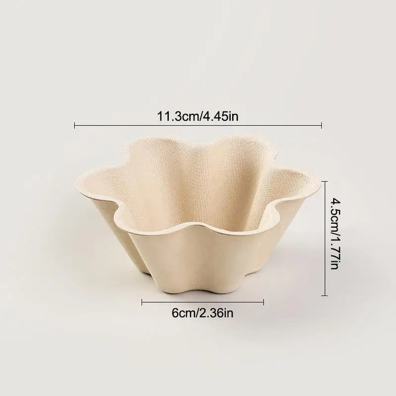 Petal Shaped Disposable Paper Bowls – Party & Picnic 10pk Disposable Paper Bowls Qme A2