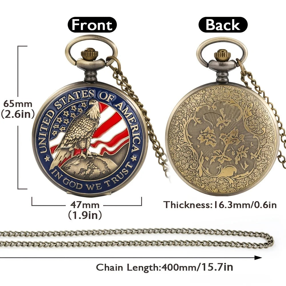 Antique Bronze Pocket Watch Pendant – Vintage Collectible Pendant Necklace Charm Qme