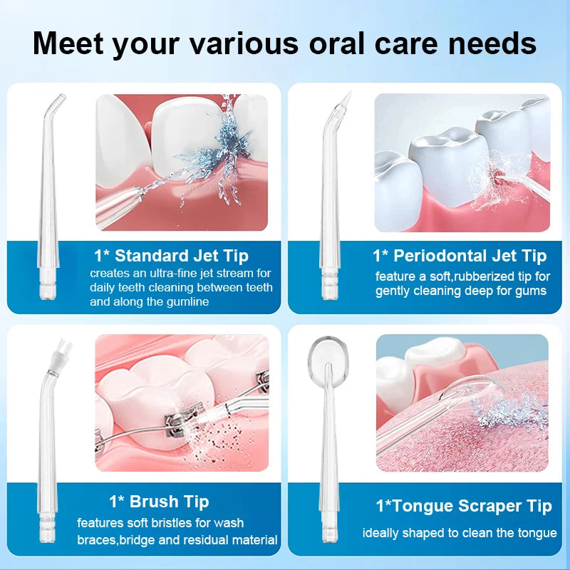 Peicon Portable Water Flosser – 3 Modes, USB Rechargeable Cordless Oral Irrigator Qst