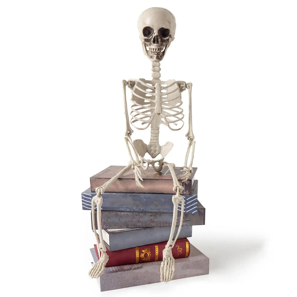 Halloween 2ft Outdoor Skeleton Skull Prop – Resin Bone Decor Halloween Skeleton Prop Qme