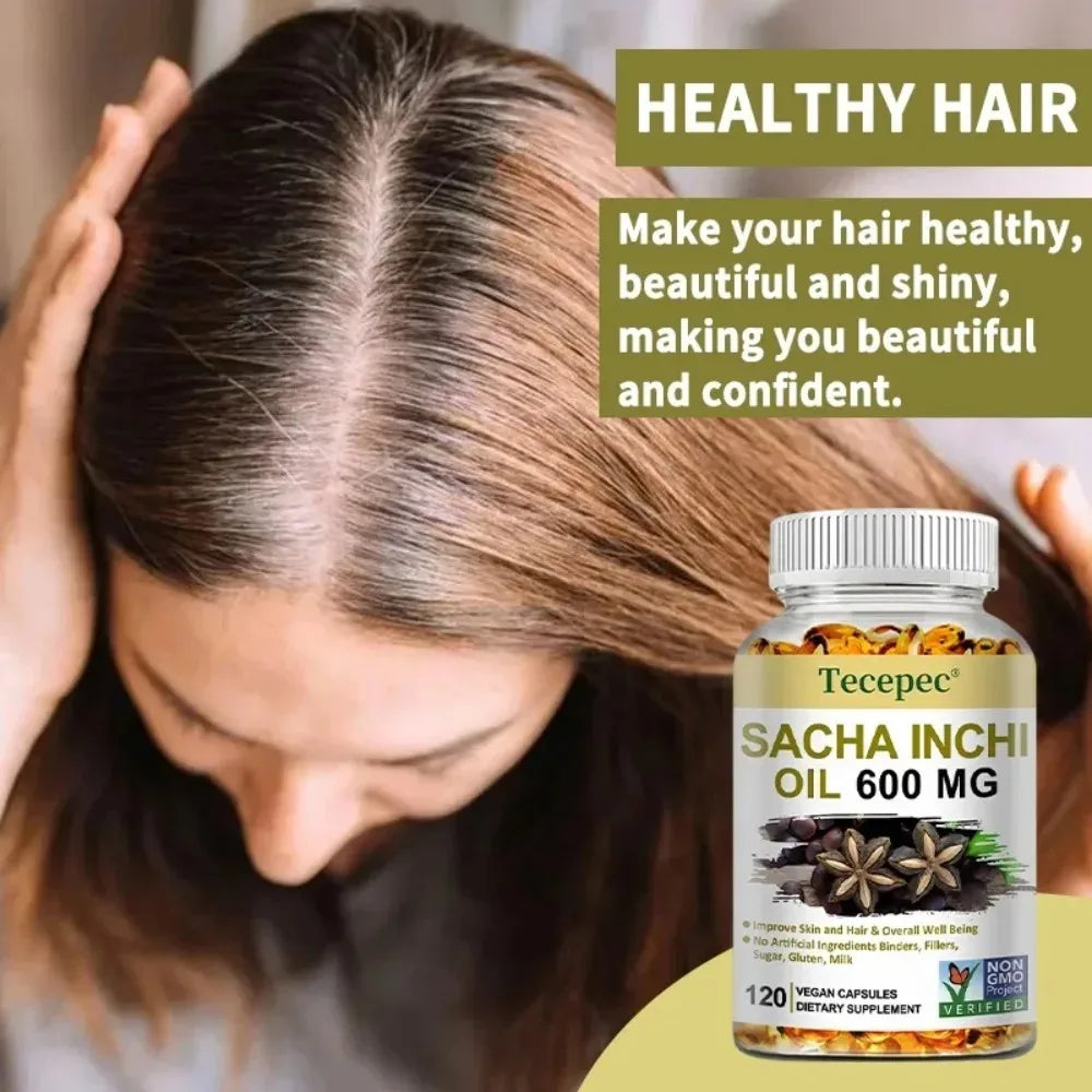 Sacha Inchi Oil Supplement – Brain, Joint & Immune Support Oil Supplement Capsules Qst