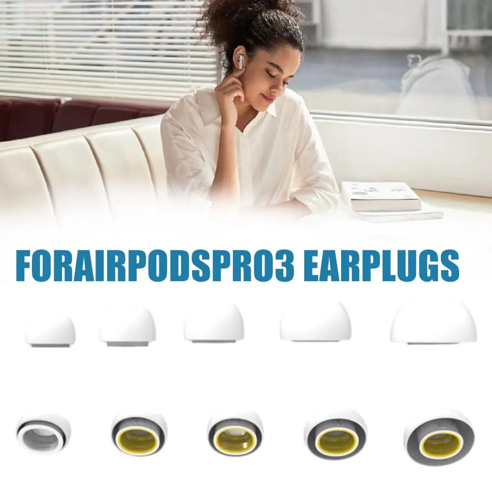 Silicone Replacement Ear Tips for AirPods Pro 3 – Soft Fit Replacement Ear Tips Qme