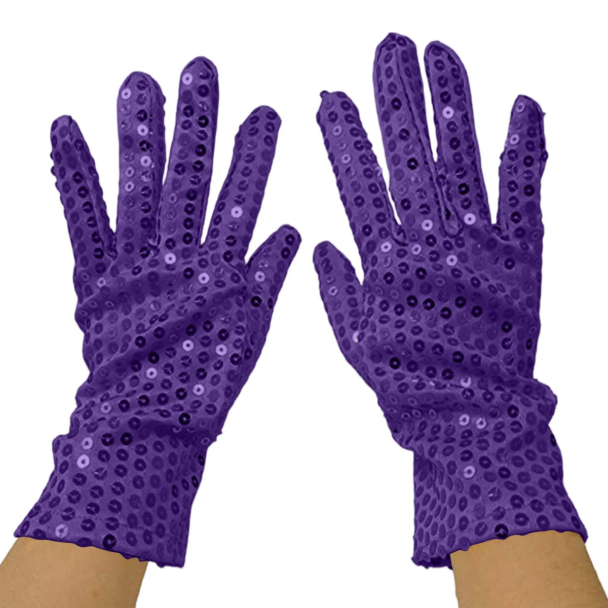 Sequin Dance Performance Gloves – Unisex Adult Carnival Sequin Performance Gloves Qme