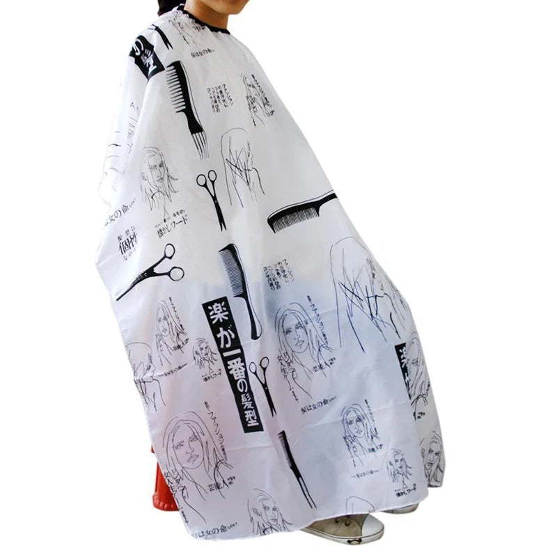 Professional Barber Haircut Cape & Apron – Waterproof Salon Barber Haircut Cape Qme