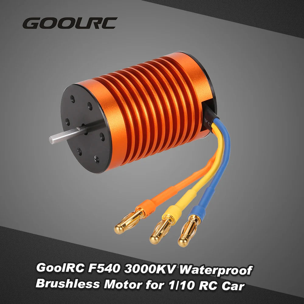 F540 3000KV Waterproof Brushless Motor for 1/10 RC Car RC Brushless Motor Qst
