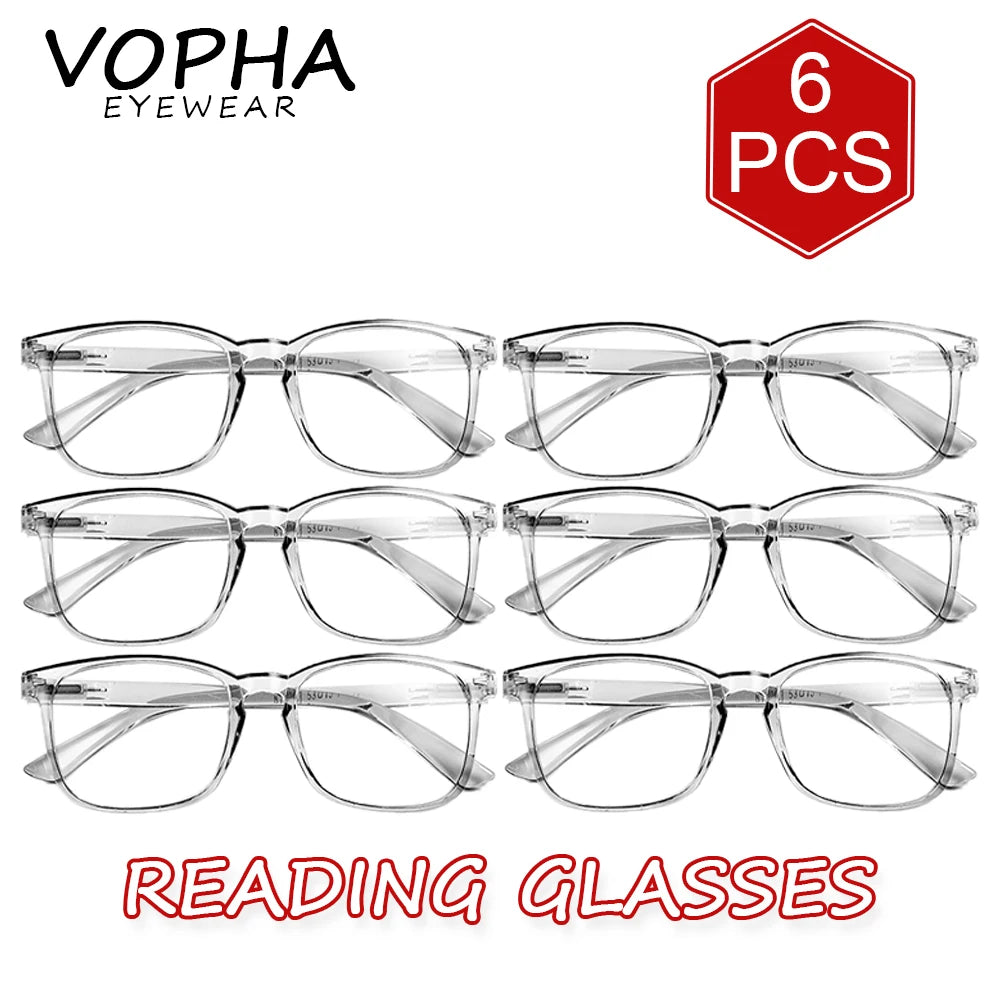 VOPHA Anti-Blue Light Reading Glasses Unisex +1.0–+3.0 L17 Reading Glasses Qst