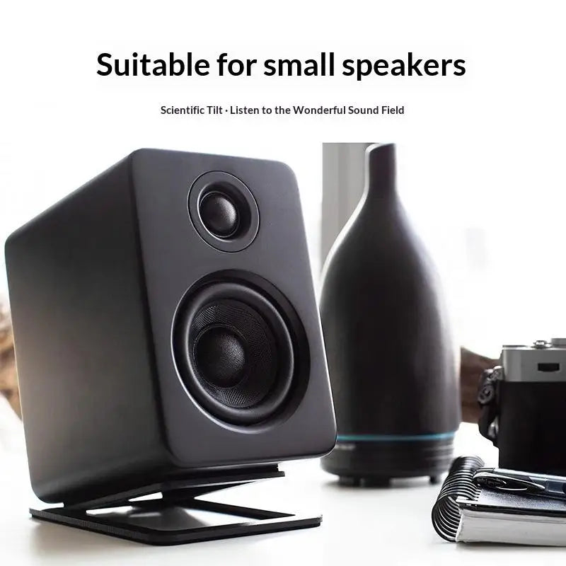 Heavy Duty Aluminum Desktop Speaker Stands – Tabletop Audio Desktop Speaker Stand Qme