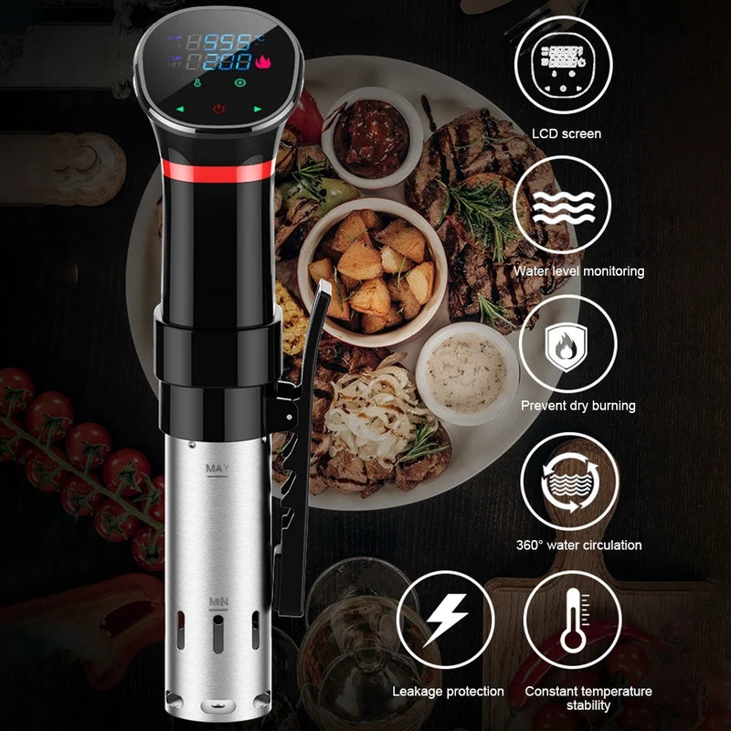 1100W Sous Vide Immersion Circulator with LCD Digital Display Sous Vide Circulator Qst