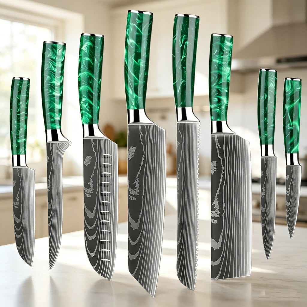 XITUO Chef Knife Set 1-8 Piece High Carbon Steel Kitchen Knives Kitchen Knife Set Qst