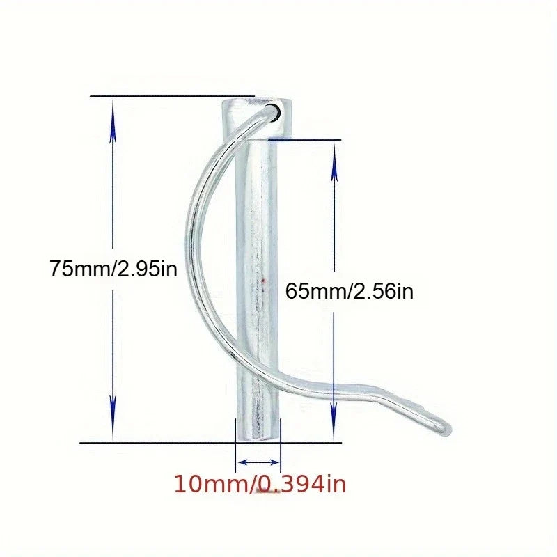 Stainless Steel D-Type Double Coil Slotted Spring Lock Pin Spring Lock Pin Qme