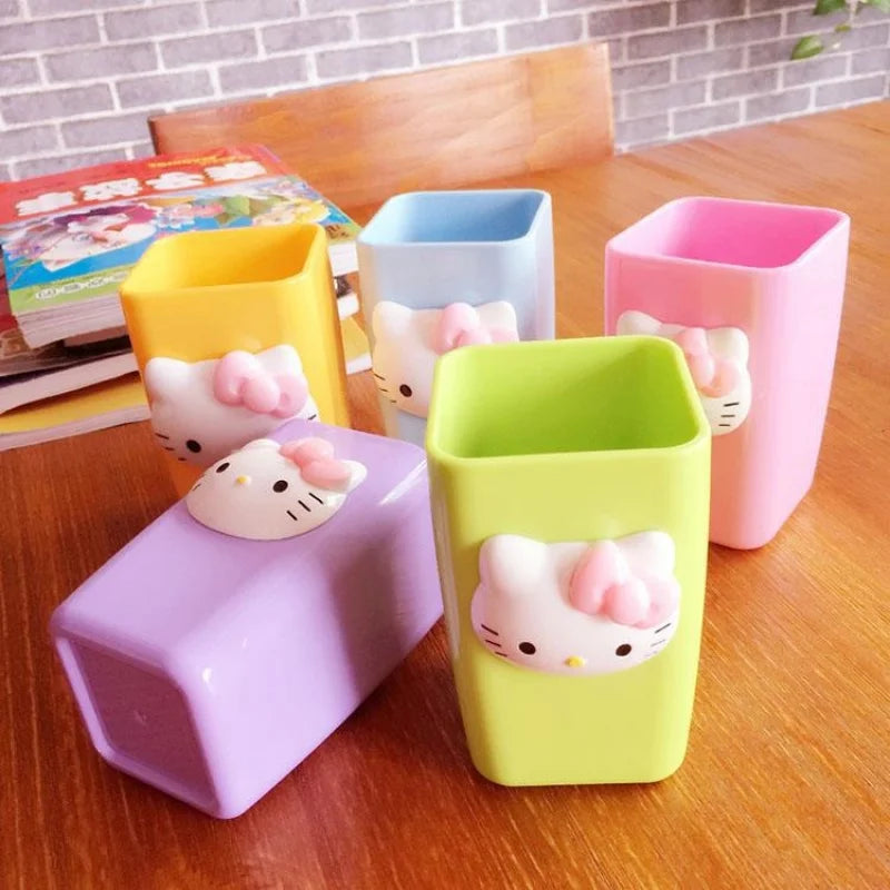 Hello Kitty Plastic Mouthwash Cup – Shock-Resistant, 12 Colors Plastic Mouthwash Cup Qme