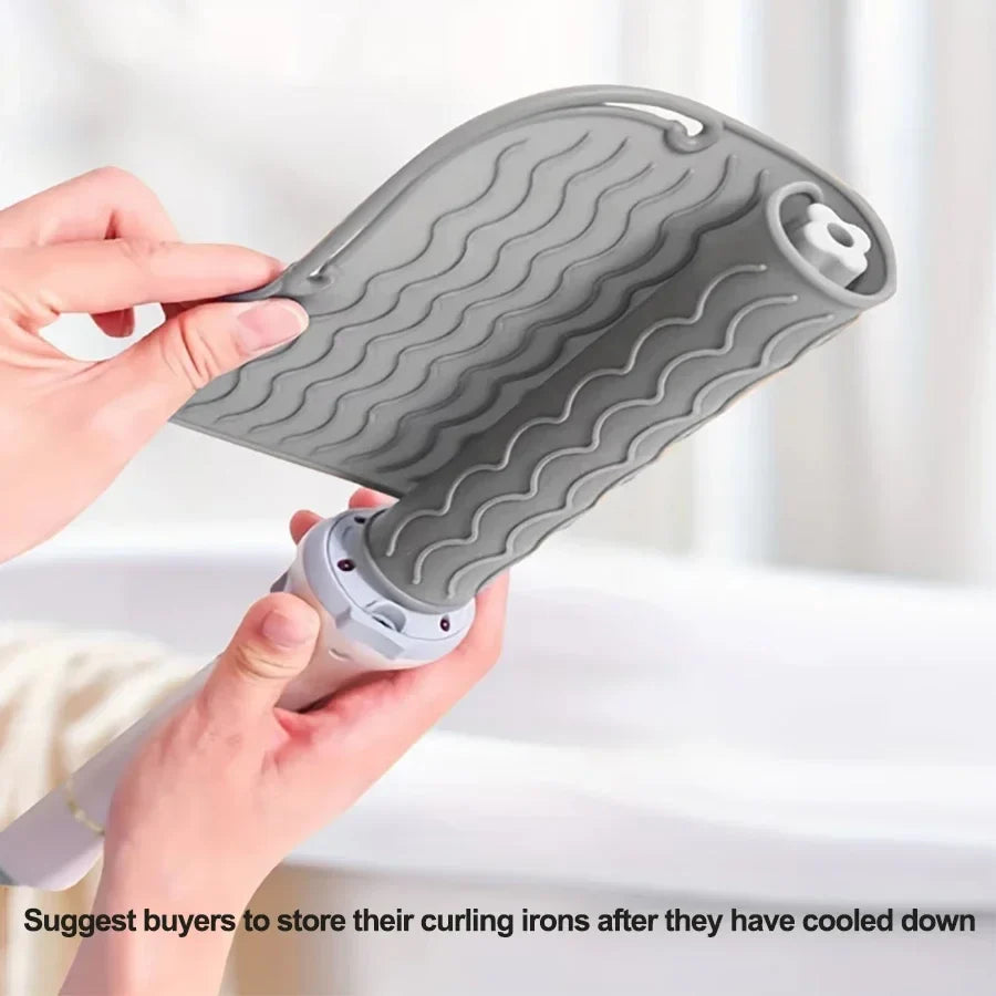 Silicone Heat-Resistant Mat for Hair Styling Tools – 6 Colors Hair Styling Mat Qme