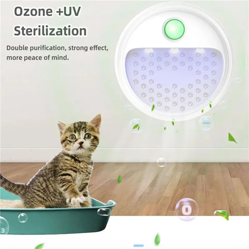MiLESEEY B15C Smart Cat Litter Deodorizer 2-Pack UV Purifier Cat Litter Deodorizer Qst