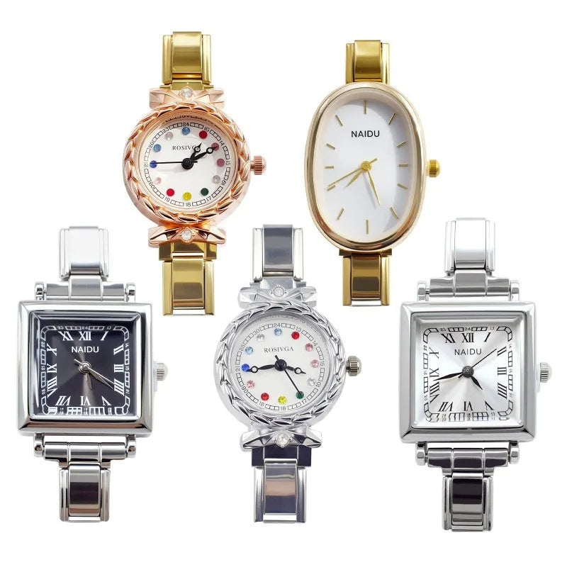Stainless Steel Watch Case Header | Round & Square | 5 Colors Watch Case Header Qme