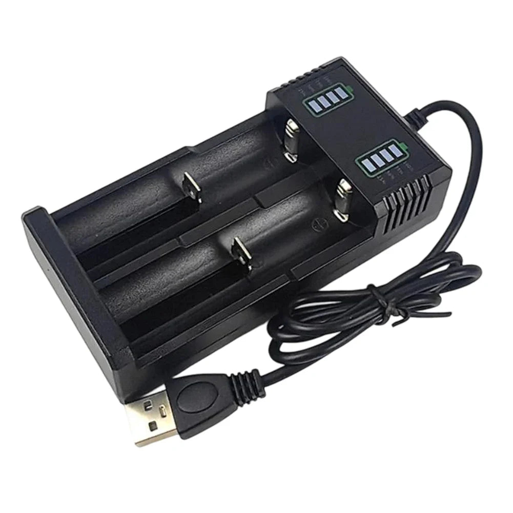 USB Smart Lithium Battery Charger – 1/2/4 Slot 18650 21700 Lithium Battery Charger Qme
