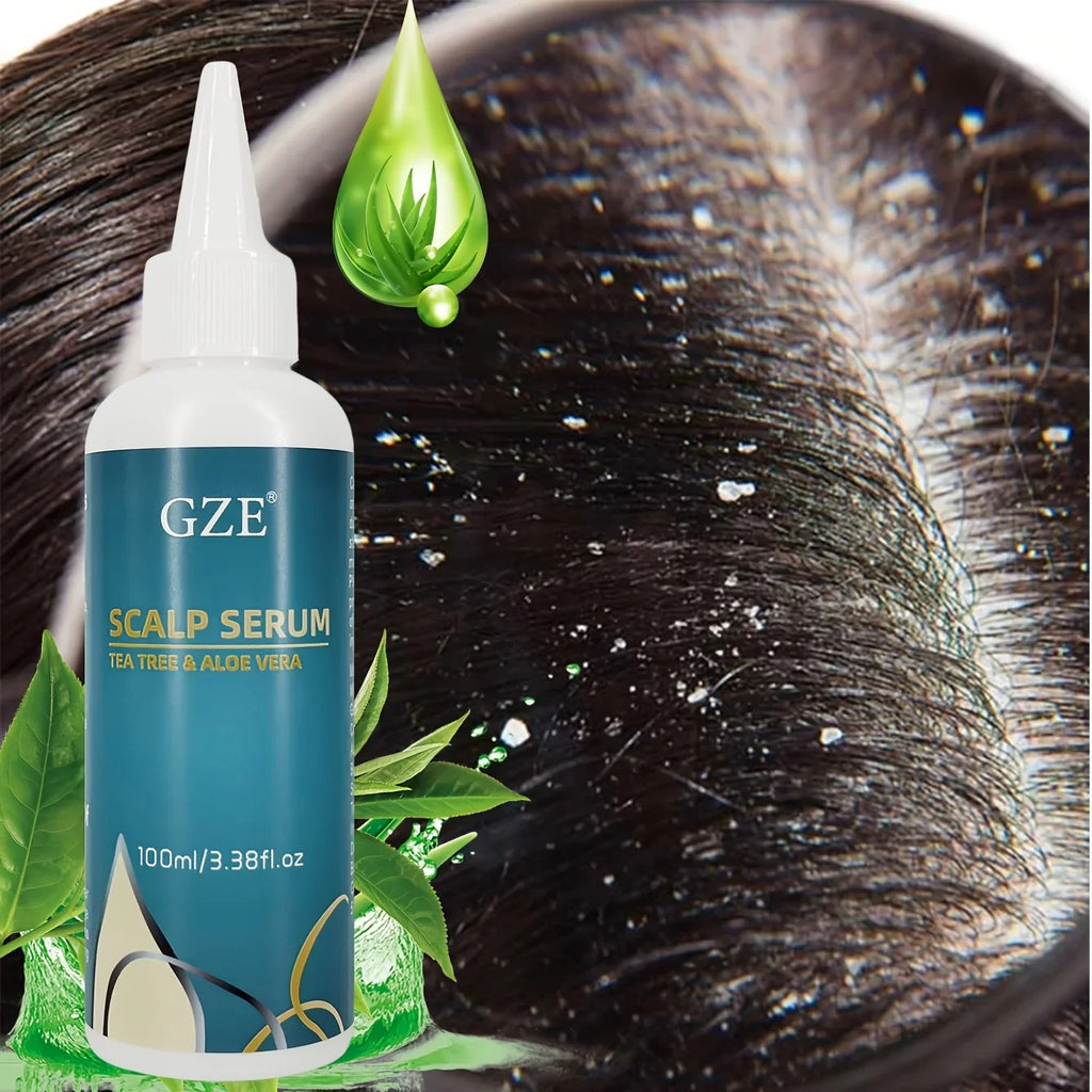 GZE Tea Tree & Aloe Vera Scalp Serum Leave-In Conditioner Scalp Serum Qme