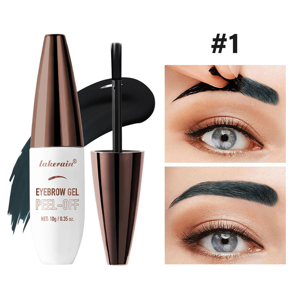 Lakerain Tear-Off Eyebrow Gel – Waterproof Long-Lasting Tint Eyebrow Gel Qst 01